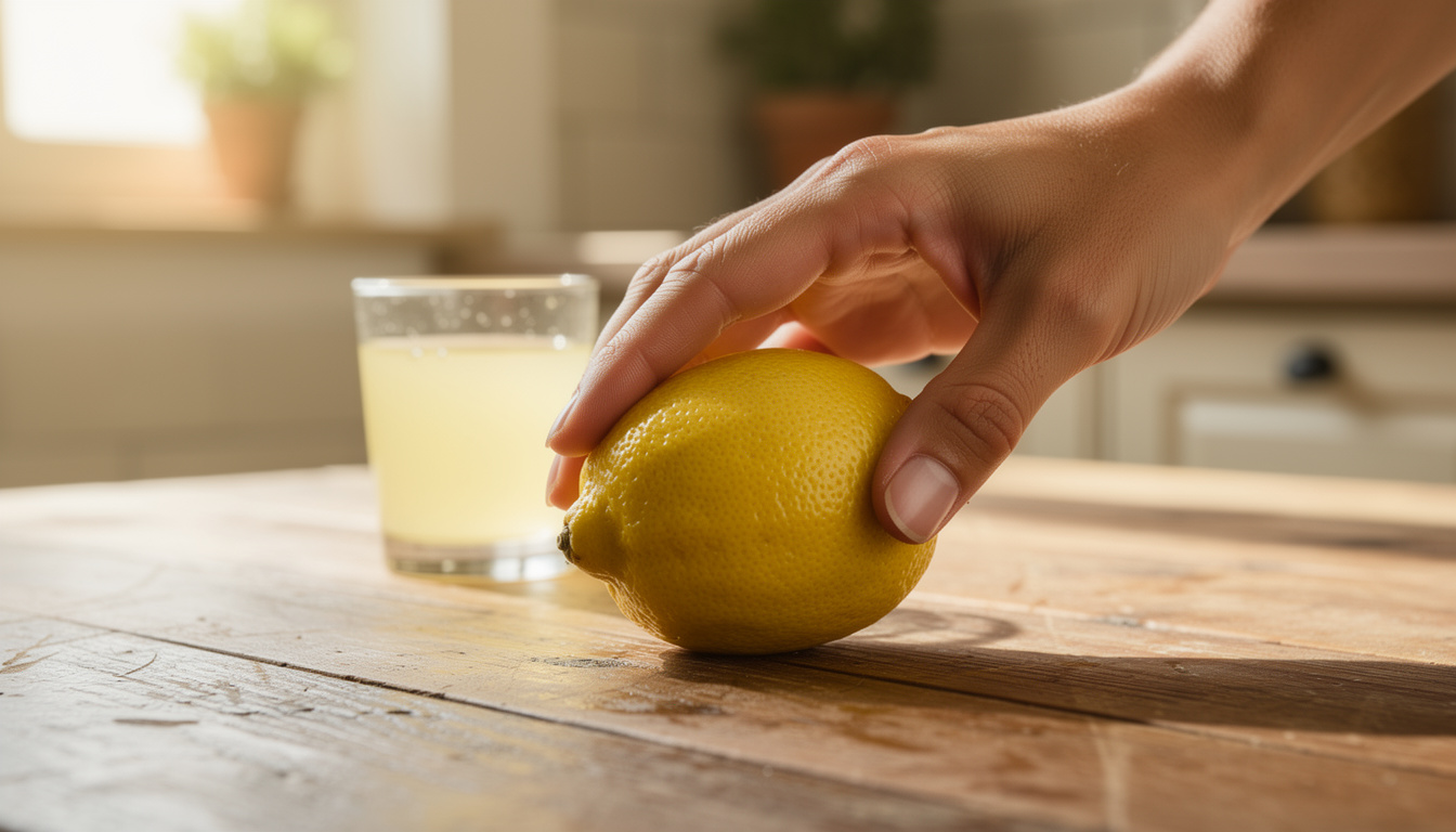 astuce simple : roulez votre citron sur la table avant de le presser pour en extraire deux fois plus de jus frais et savoureux.
