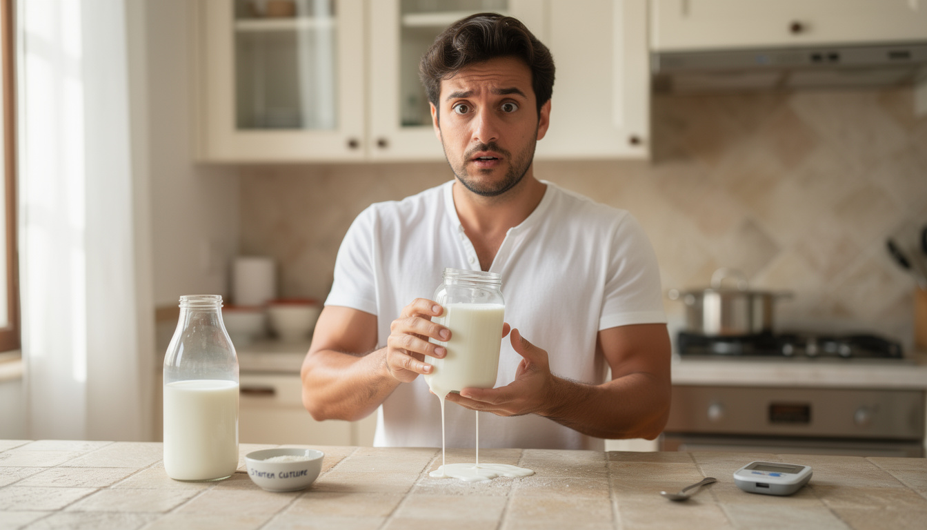 découvrez comment éviter l'erreur de température courante qui rend vos yaourts maison liquides et obtenez une texture parfaite à chaque fois.