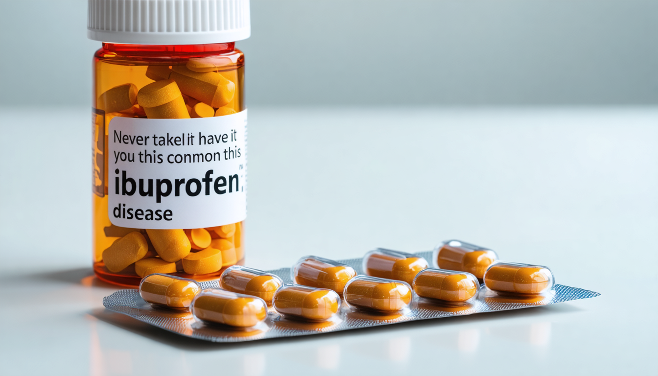 ibuprofène : découvrez pourquoi il est dangereux de prendre ce médicament si vous souffrez de cette maladie courante et quelles précautions adopter pour votre santé.