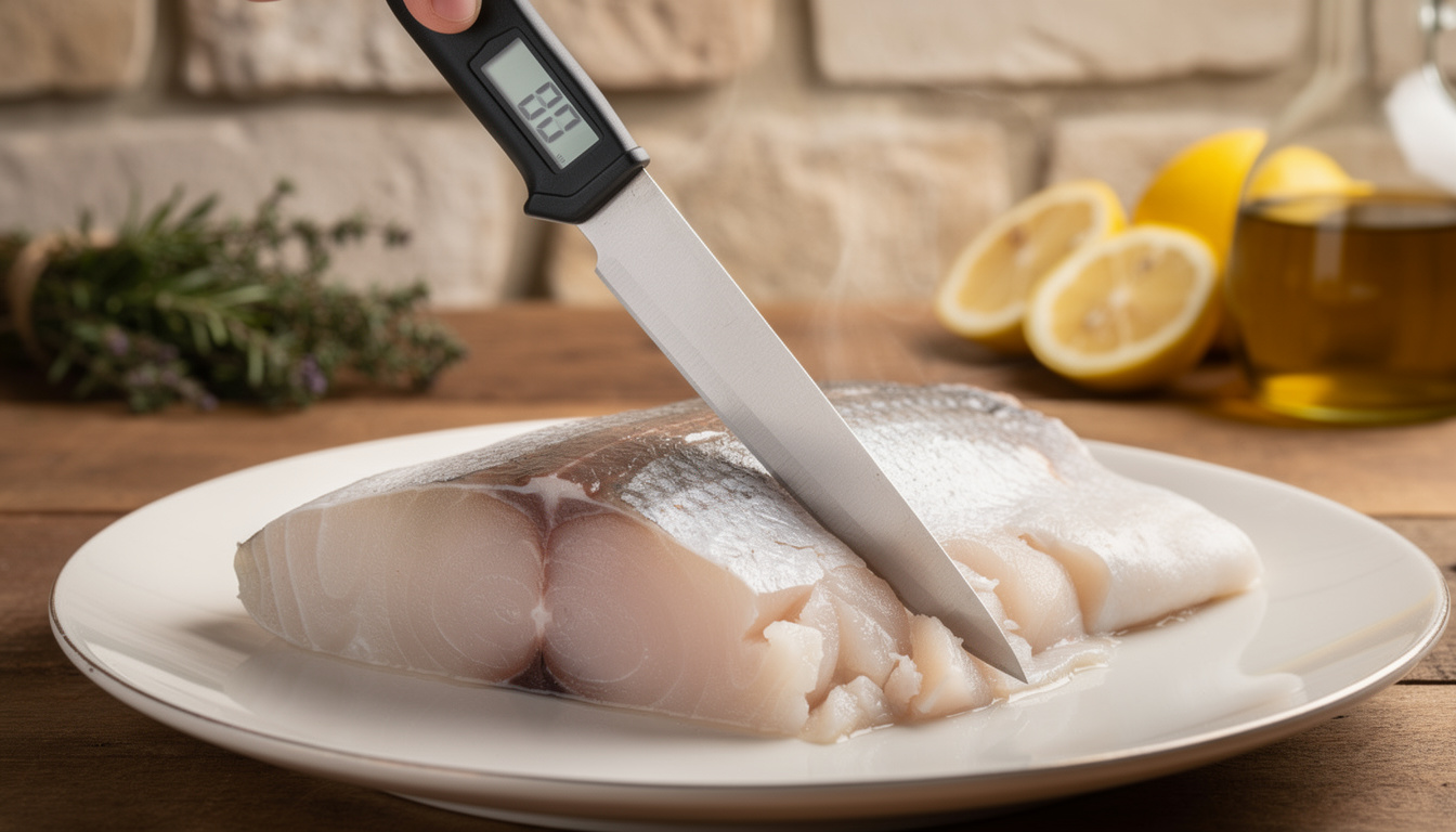 découvrez l'astuce de la température à cœur pour une cuisson parfaite du poisson, afin qu'il reste délicieusement nacré et tendre à chaque fois.