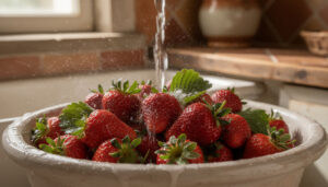 découvrez pourquoi il est important de ne jamais enlever la queue des fraises avant de les laver pour éviter qu'elles ne se gorgent d'eau et conservent toute leur saveur.