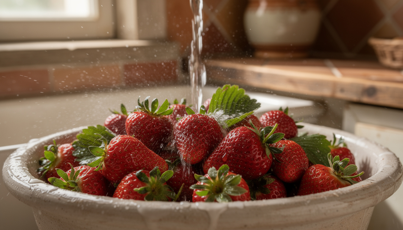 découvrez pourquoi il est important de ne jamais enlever la queue des fraises avant de les laver pour éviter qu'elles ne se gorgent d'eau et conservent toute leur saveur.