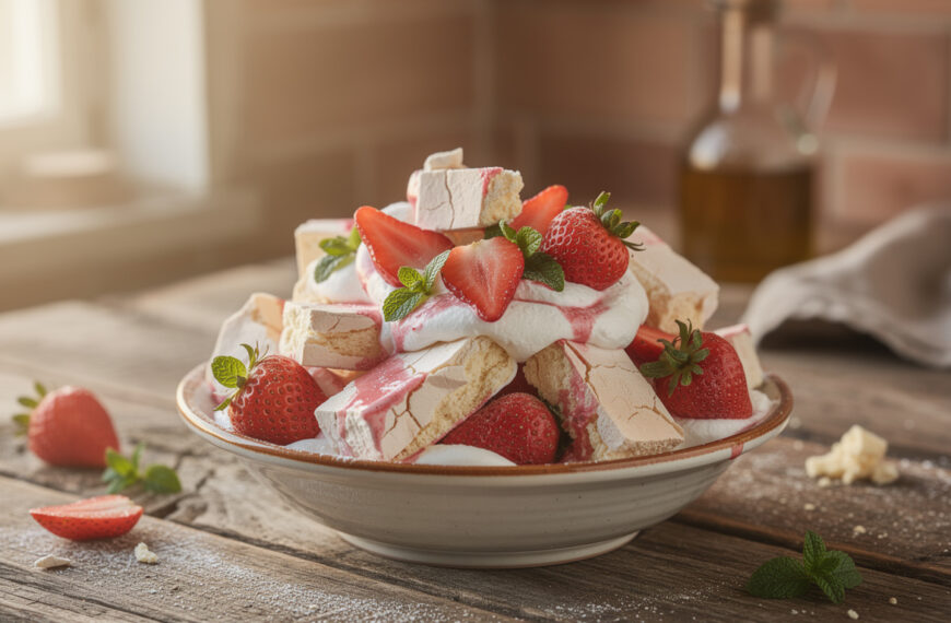 ne jetez pas votre meringue ratée ! découvrez comment la transformer facilement en un délicieux eton mess, un dessert anglais divin et gourmand.