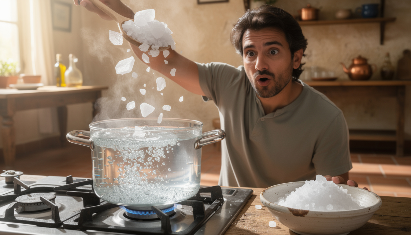 découvrez pourquoi ajouter du sel ne fait pas bouillir l'eau plus vite, mais au contraire, ralentit le processus. explications scientifiques claires et surprenantes.