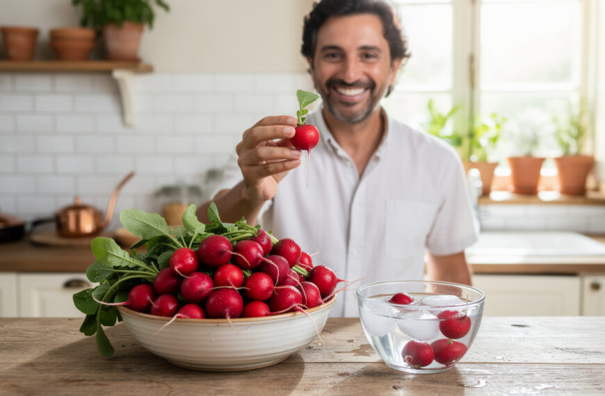 découvrez une astuce simple et rapide pour adoucir le goût piquant des radis en seulement 15 minutes et profitez pleinement de leur saveur délicate.