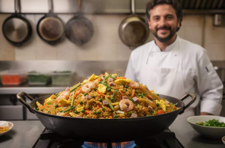 découvrez le secret du riz cantonais des restaurants chinois : utiliser du riz de la veille pour un goût authentique et une texture parfaite.