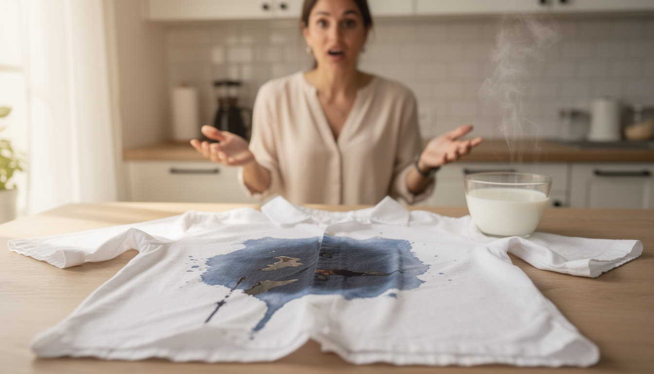 découvrez pourquoi le lait chaud est une solution naturelle et efficace pour éliminer les taches d'encre sur vos vêtements, surpassant même les détachants classiques.