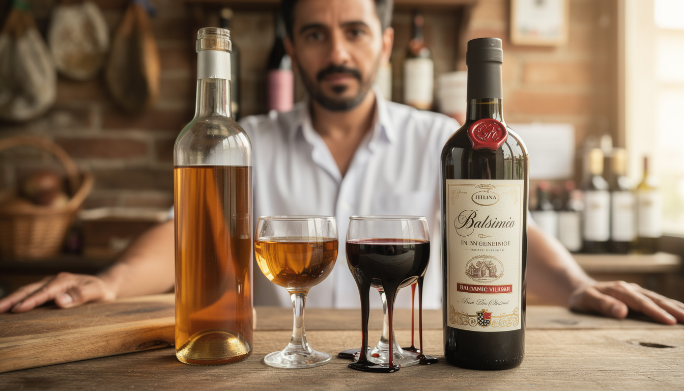 découvrez comment reconnaître un vrai vinaigre balsamique : évitez les contrefaçons liquides comme de l'eau grâce à nos conseils pour bien le choisir.